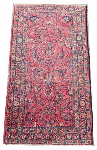 HAND-TIED PERSIAN SAROUK RUG, 4'