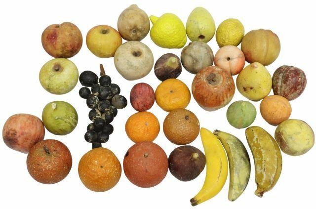 (32) PAINTED STONE FRUIT COLLECTION(lot