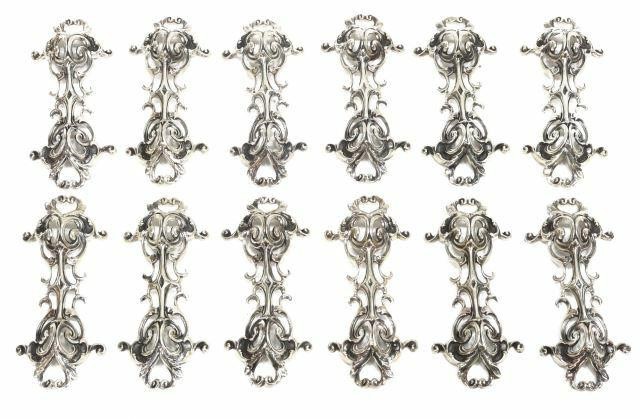  12 STERLING SILVER KNIFE RESTS lot 35a7f7