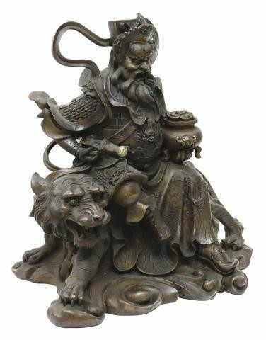 CHINESE BRONZE ZHAO GONG MING WEALTH 35a80c