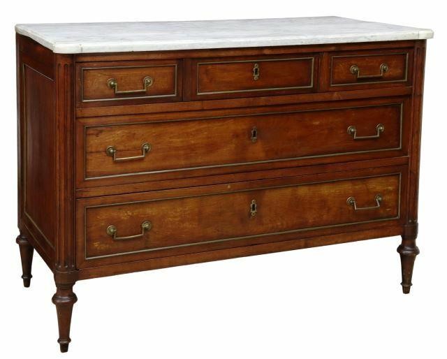 FRENCH LOUIS XVI STYLE MARBLE TOP 35a82a