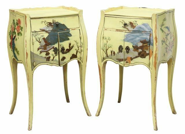  2 LOUIS XV STYLE CHINOISERIE 35a880