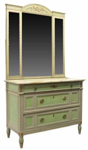 LOUIS XVI STYLE PAINT DECORATED