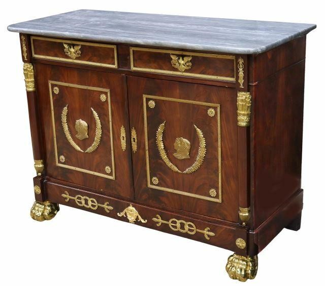 FRENCH EMPIRE MAHOGANY & ORMOLU