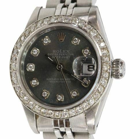 LADIES ROLEX OYSTER DATEJUST DIAMOND 35a8f9