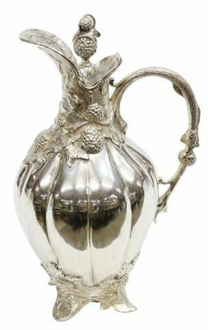 TURKISH MELDA 900 SILVER WINE EWERTurkish