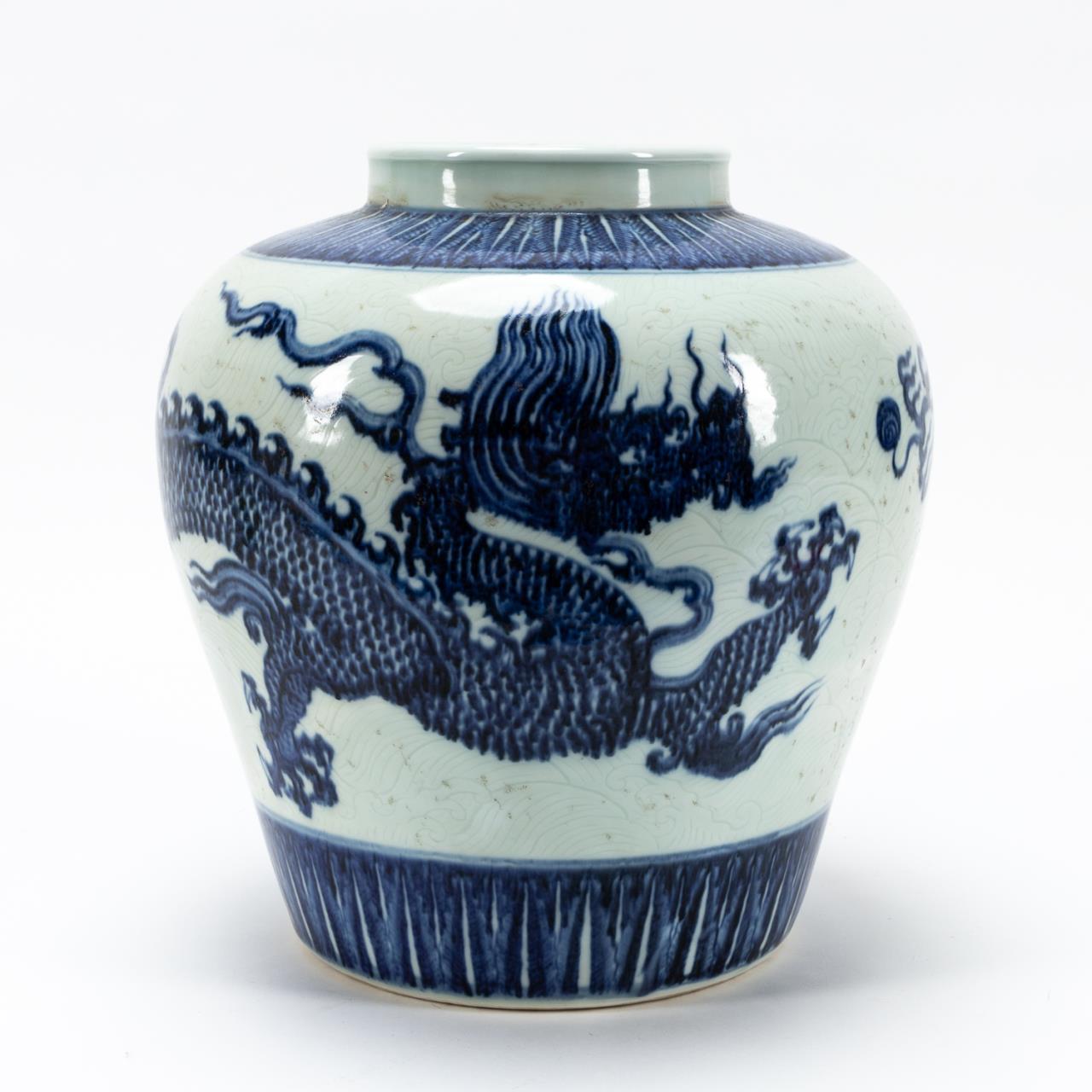 CHINESE BLUE WHITE DRAGON MOTIF 35a941