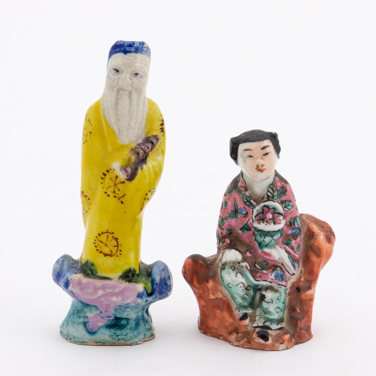 CHINESE TWO MINIATURE PORCELAIN