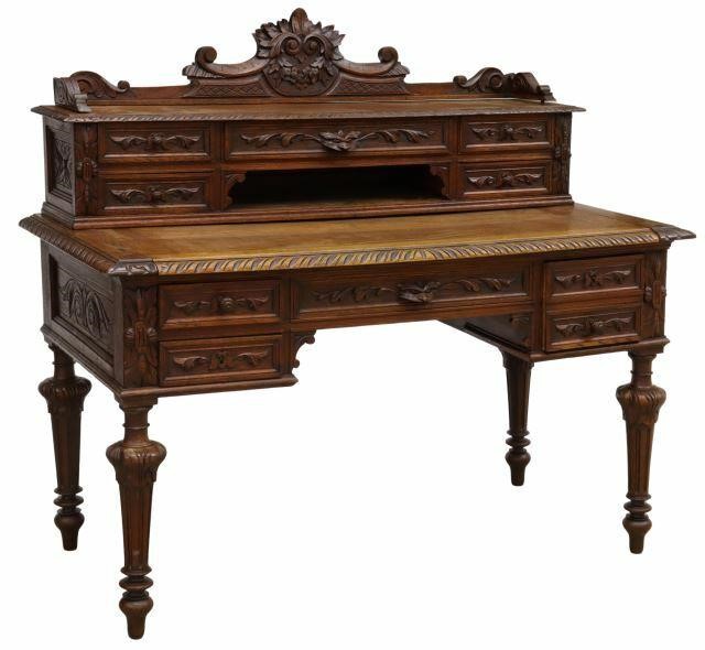 FRENCH HENRI II STYLE CARVED OAK 35a948