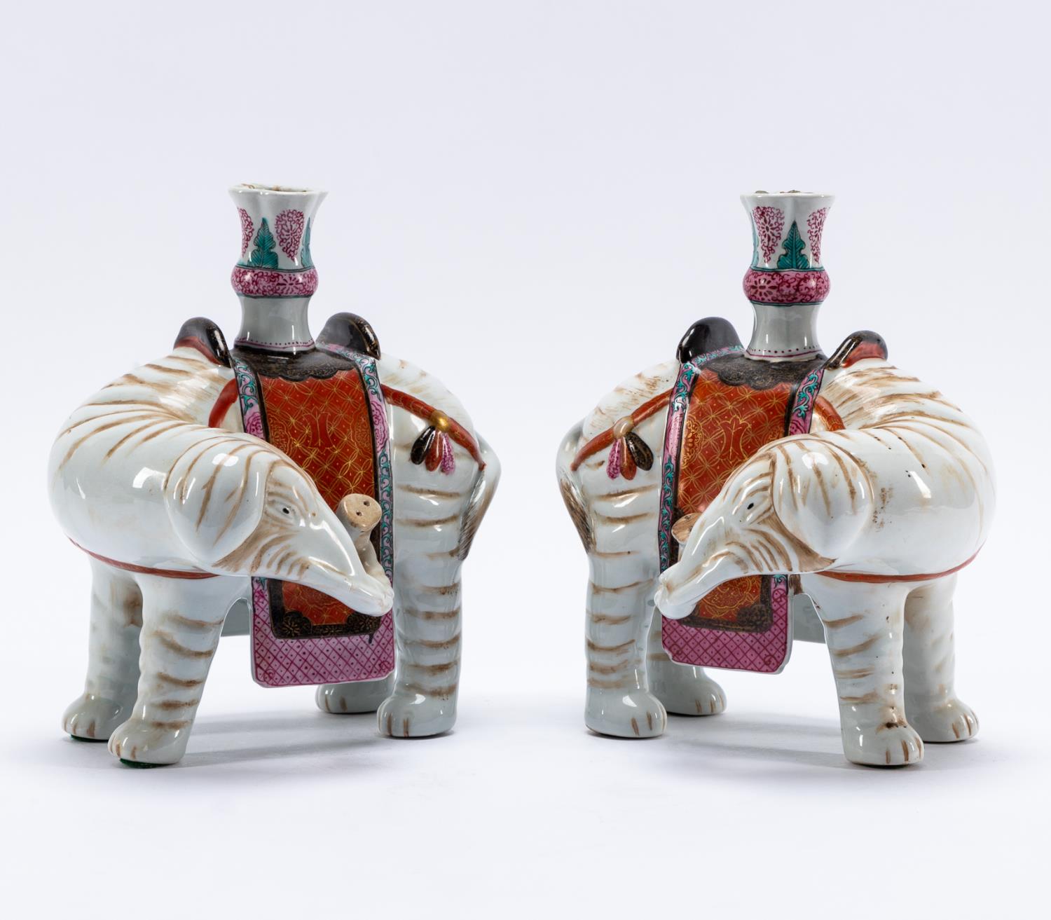 PR, CHINESE STYLE PORCELAIN ELEPHANT