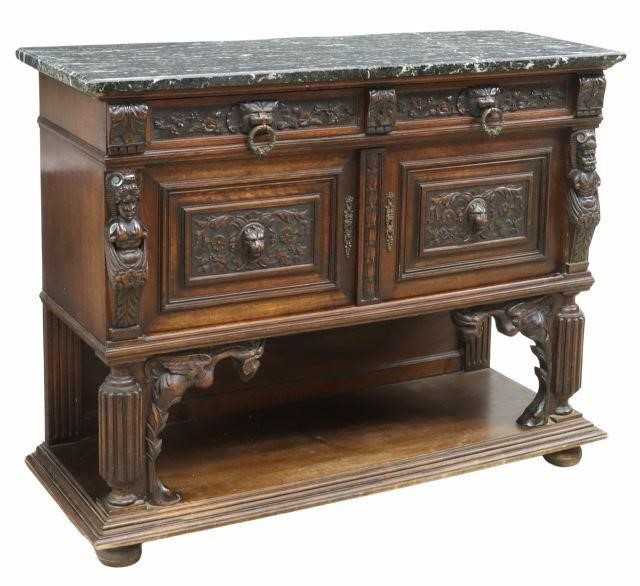 ITALIAN RENAISSANCE REVIVAL MARBLE-TOP