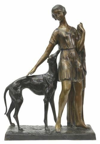 IGNACIO GALLO ART DECO BRONZE WOMAN 35a98d