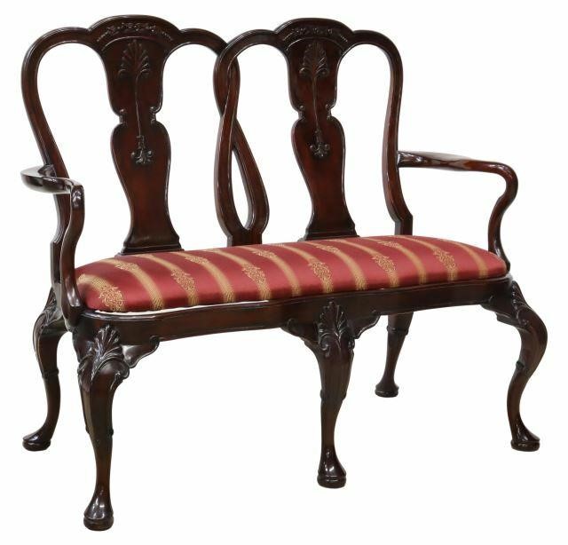 QUEEN ANNE STYLE MAHOGANY DOUBLE 35a9b2