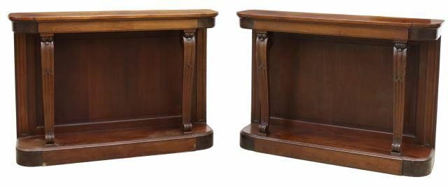  2 FRENCH HALL CONSOLE TABLES pair  35a9d4