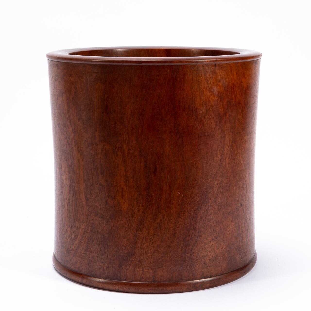 LARGE CHINESE ROSEWOOD BRUSH POT 35aa6a