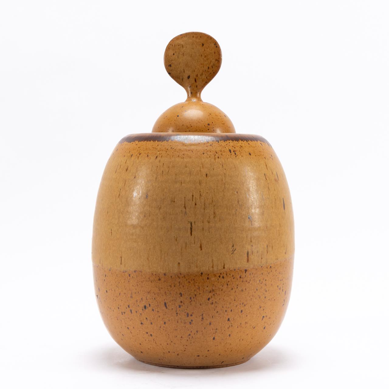 VAL CUSHING LIDDED GLAZED CERAMIC