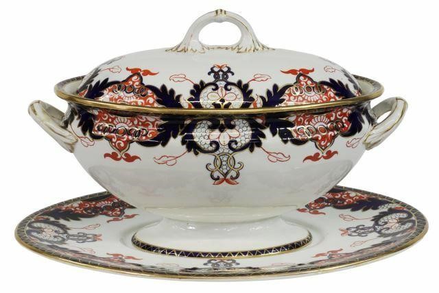  2 ROYAL CROWN DERBY SOUP TUREEN 35ab40