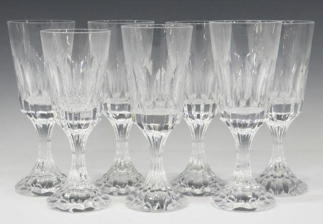 (7) FRENCH BACCARAT 'D'ASSAS' CRYSTAL