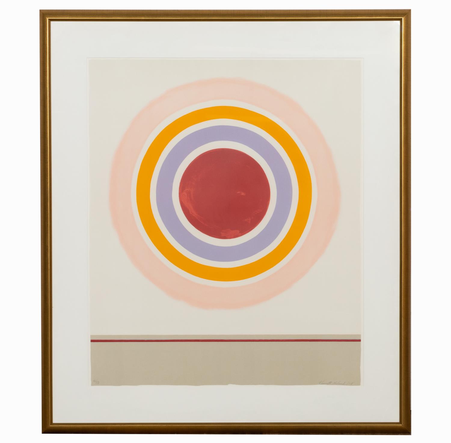 KENNETH NOLAND TARGET LITHOGRAPH  35aba3