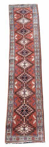 HAND-TIED PERSIAN SARAB RUNNER,