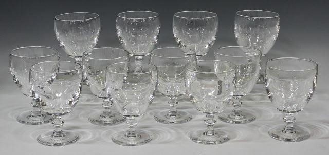 (12) STEUBEN ART GLASS 6268 WATER GOBLETS(lot