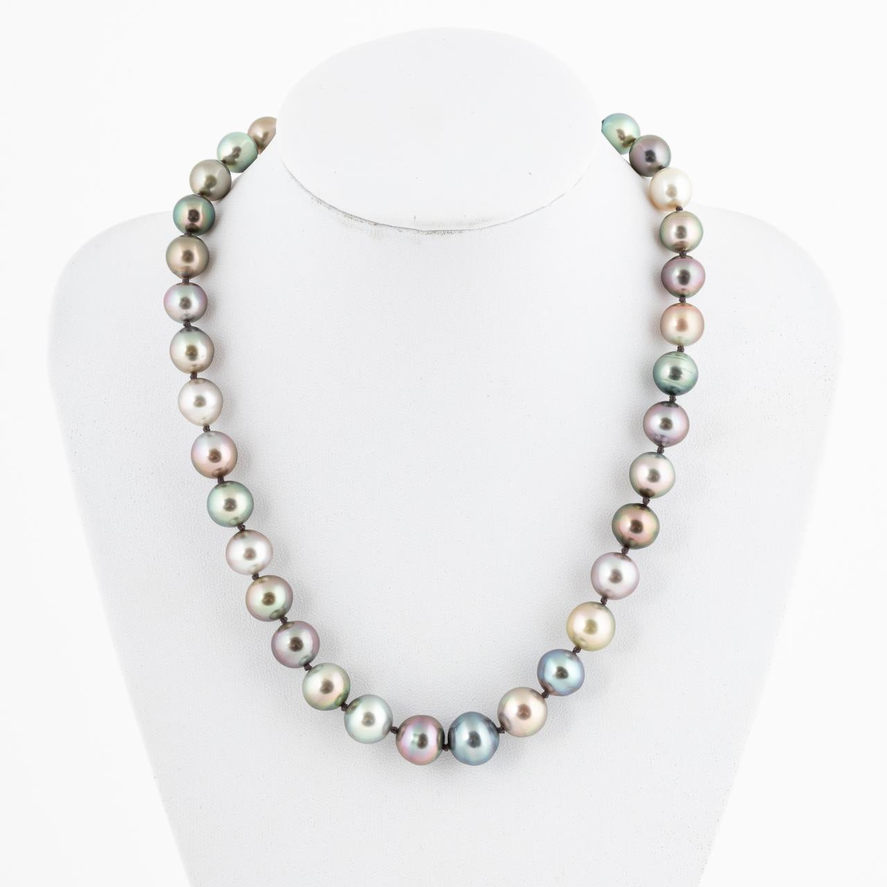 MULTI-COLORED TAHITIAN PEARL &