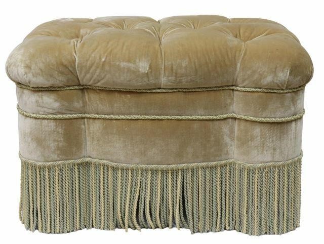 CUSTOM UPHOLSTERED BUTTON-TUFTED VELVET