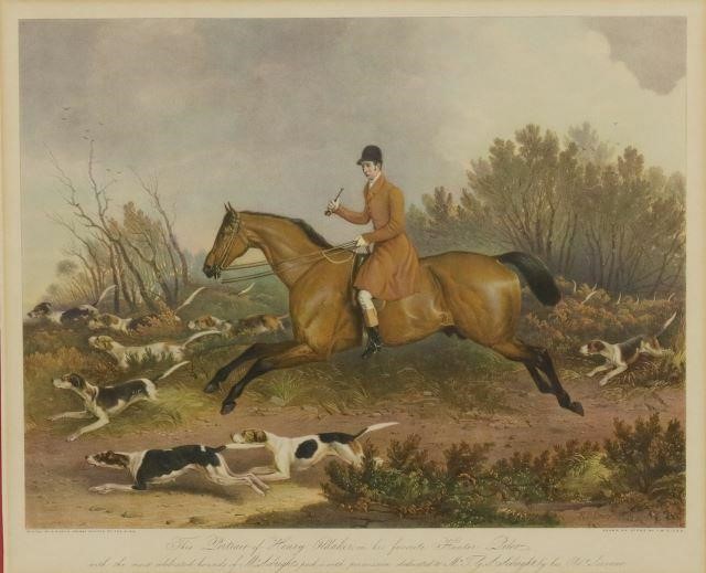 ENGLISH EQUESTRIAN FOX HUNT PRINT 35ad4f