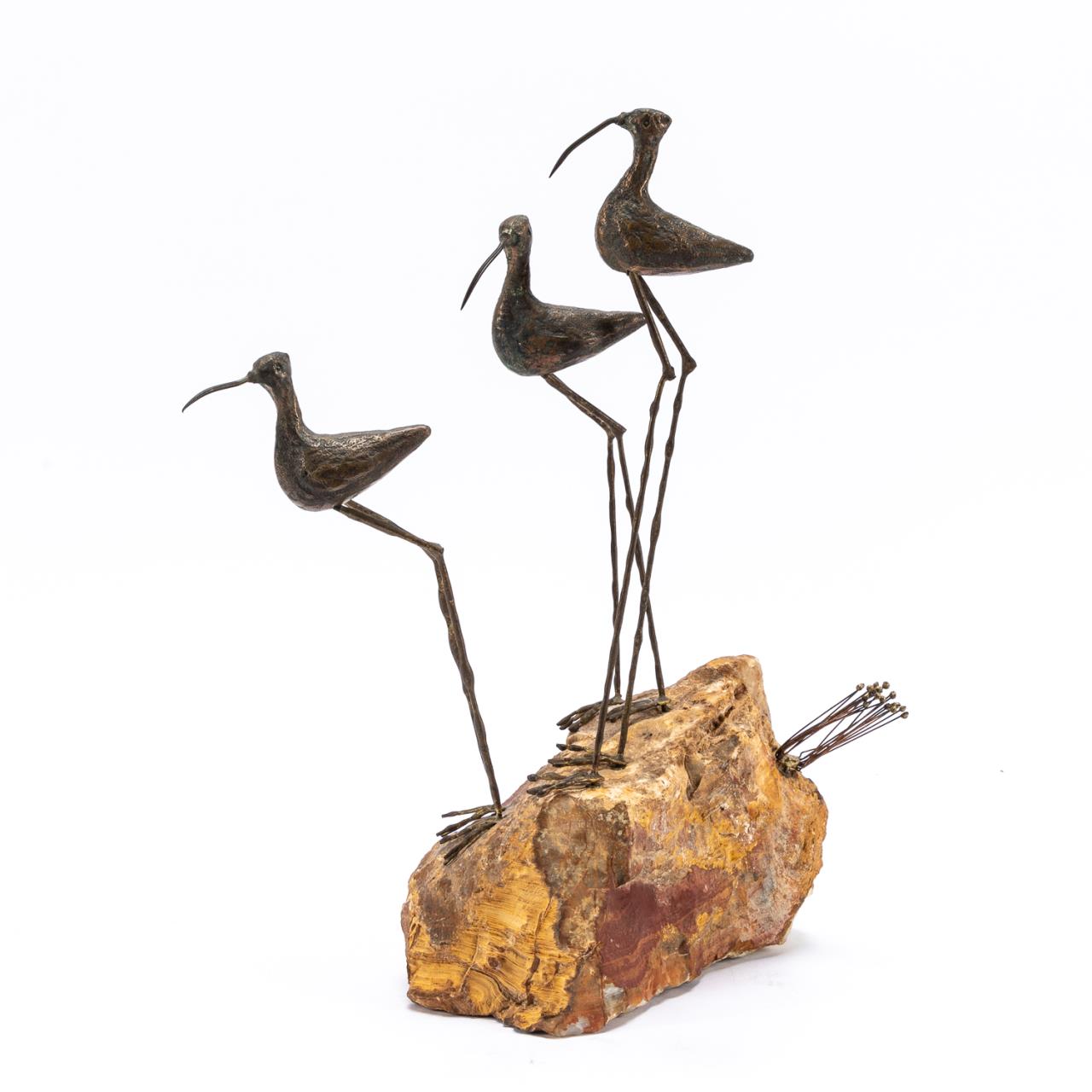 JERE "SANDPIPERS ON ROCK", METAL