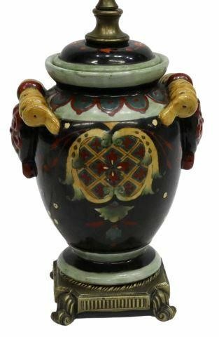 DECORATIVE PAINTED VASE-FORM TABLE