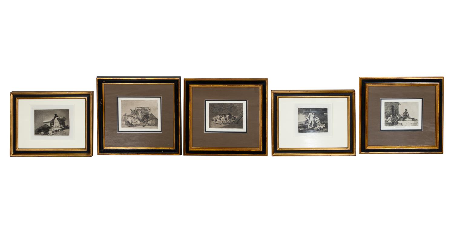 5 PCS,GOYA ETCHINGS FROM "DESASTRES