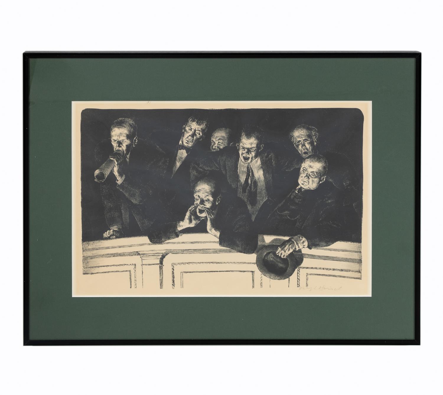 JOSEPH HIRSCH, HECKLERS, FRAMED