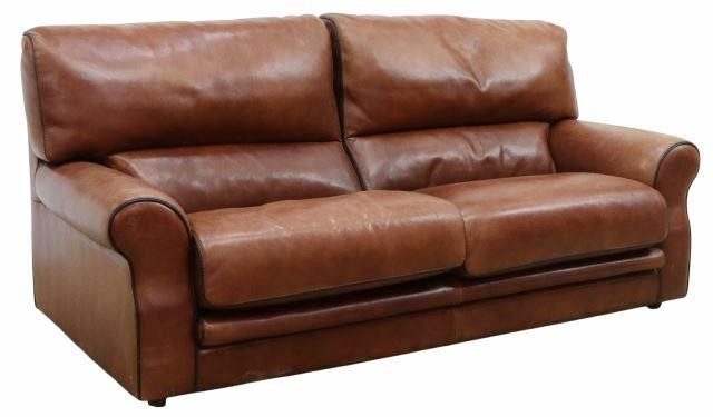 FRENCH ROCHE BOBOIS LEATHER TWO SEAT 35aec8