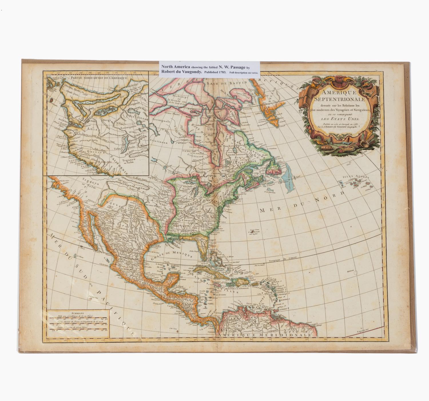 MAP OF NORTH AMERICA, ROBERT DE