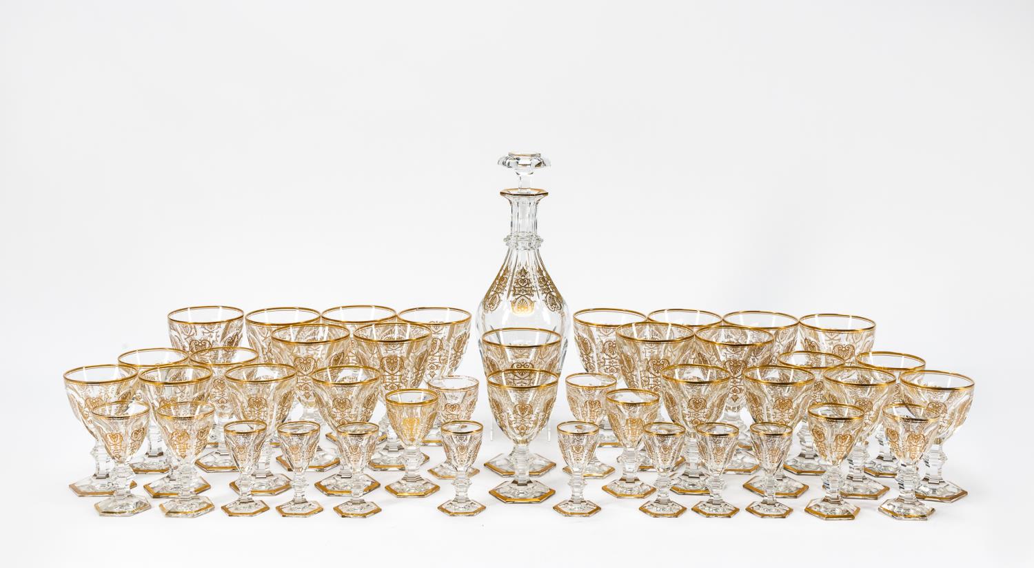 43 PCS BACCARAT EMPIRE GILT CRYSTAL 35af0a