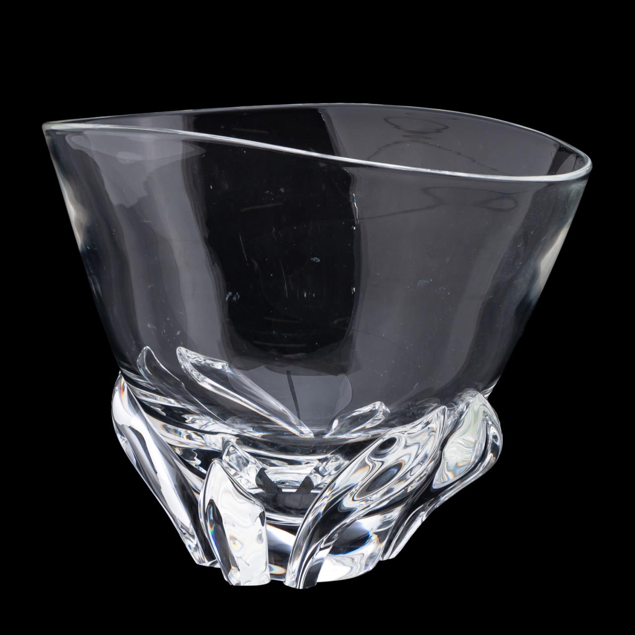 STEUBEN DEEP FLOWER CRYSTAL BOWL 35af15