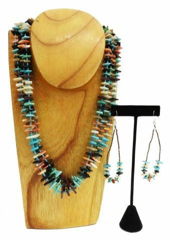NATIVE AMERICAN MULTI STONE BEADED 35af1a