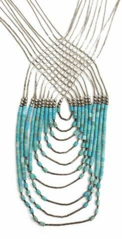 NATIVE AMERICAN LIQUID SILVER TURQUOISE 35af22