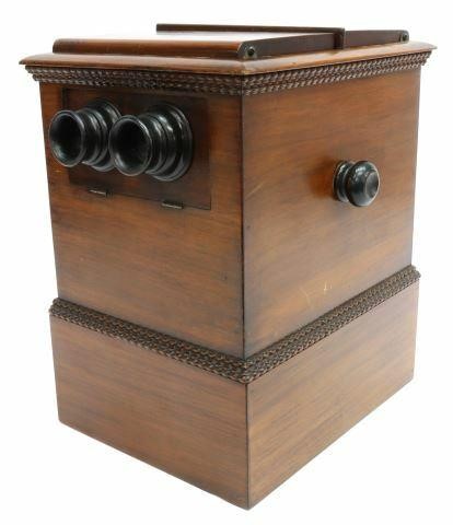 CASED STEREOSCOPE VIEWER & STEREO