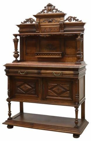 FRENCH HENRI II STYLE MARBLE TOP 35af45