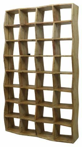 RUSTIC SOLID PINE ETAGERE DISPLAY