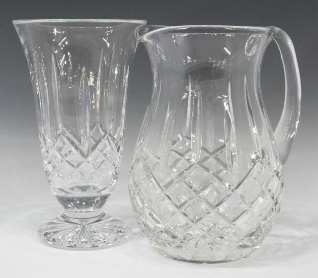 (2) WATERFORD 'LISMORE' CRYSTAL