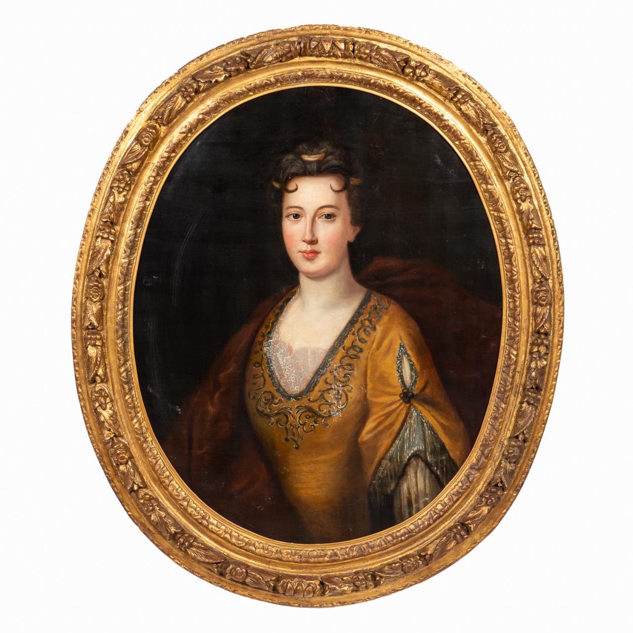 CONTINENTAL OVAL PORTRAIT OF LADY,