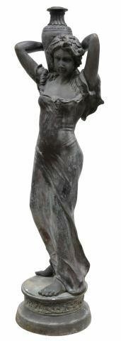 LARGE GARDEN BRONZE WOMAN WITH 35afac