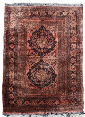 HAND-TIED AFGHAN WOOL RUG, 4'7"