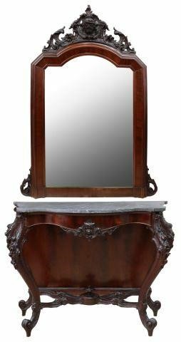 LOUIS PHILIPPE PERIOD MARBLE TOP 35afed