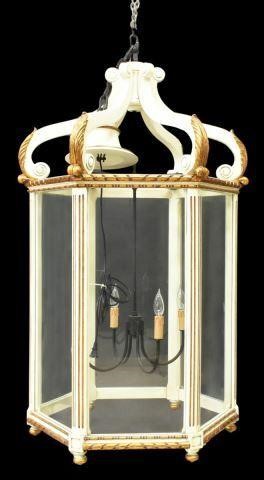 LARGE PARCEL GILT HANGING LANTERN