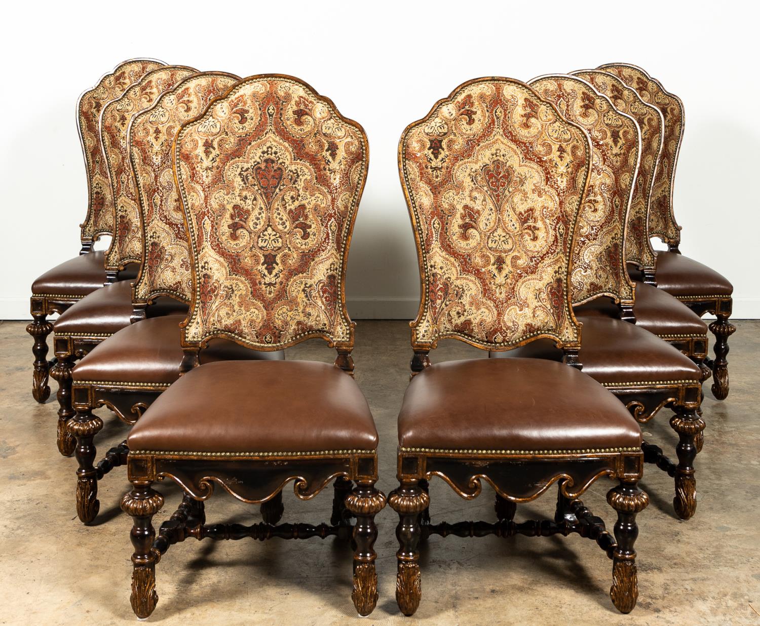 SET, EIGHT MARGE CARSON UPHOLSTERED