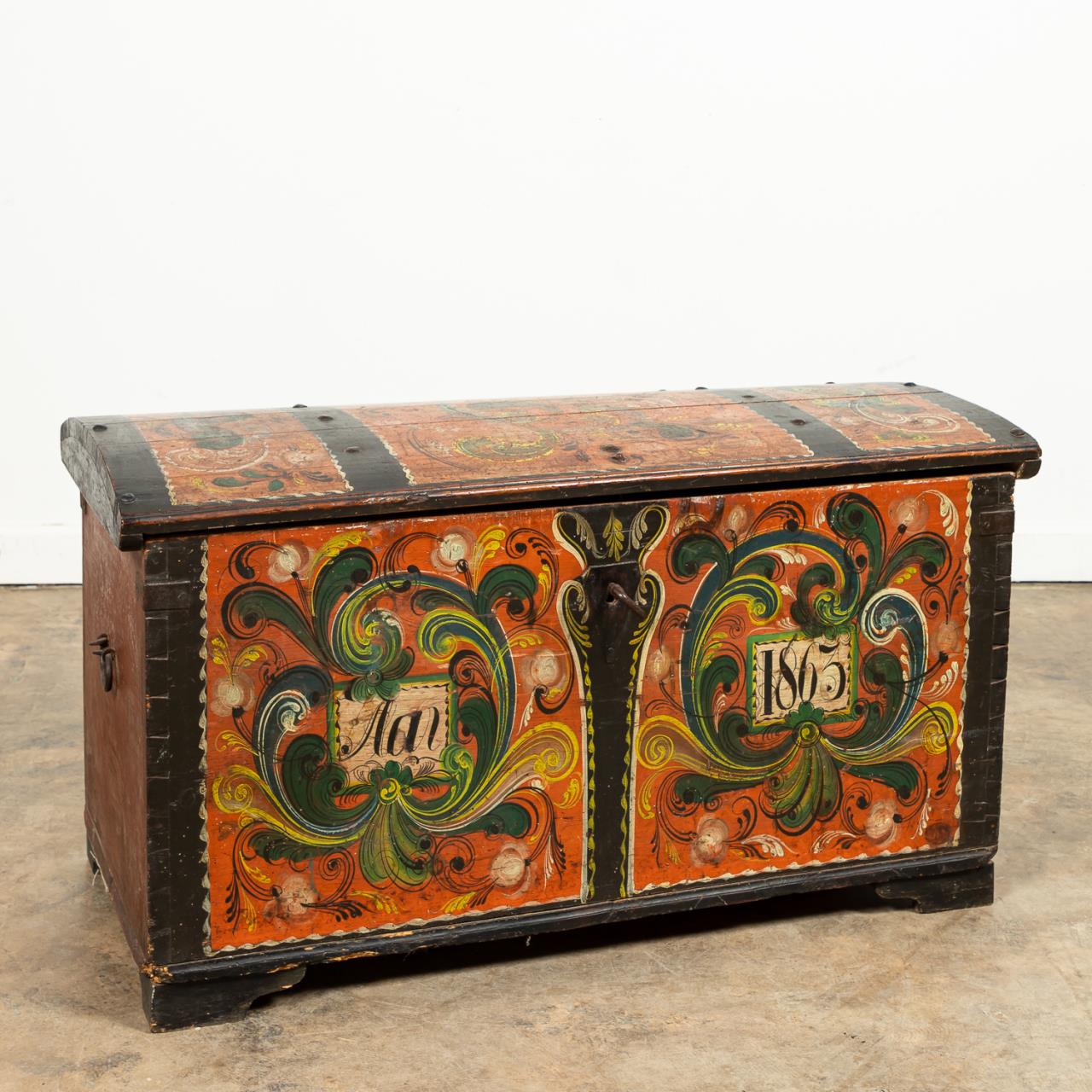 19TH C N EUROPEAN POLYCHROME 35b0af