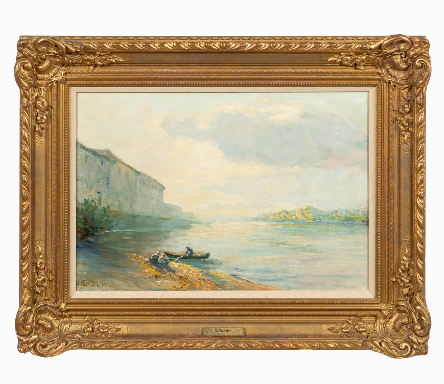 COLOMBI IMPRESSIONIST OIL ON CANVAS  35b10e